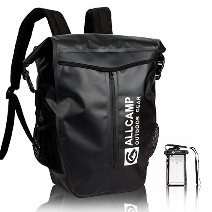 Normally $50, this waterproof dry backpack is 40 percent off today (Photo via Amazon)