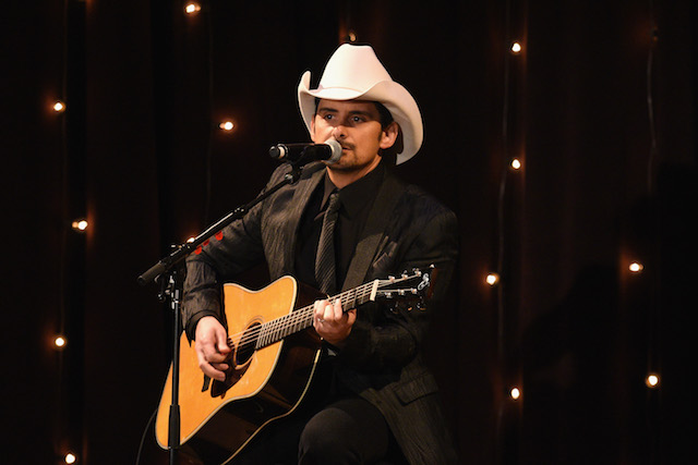Singer Brad Paisley performs onstage at the 3rd Annual Save the Children Illumination Gala on November 17, 2015 in New York City. (Photo by Bryan Bedder/Getty Images for Save the Children)