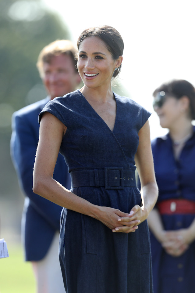 Meghan Duchess of attends the Sentebale Polo 2018 held at the Royal County of Berkshire Polo Club on July 26, 2018 in Windsor, England. (Photo by Chris Jackson/Getty Images)