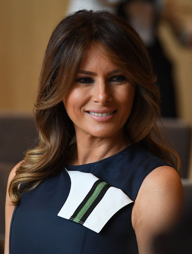 US First Lady Melania Trump looks on during a musical performance during a visit of the NATO Leaders spouses to the The Queen Elisabeth Music Chapel in Waterloo on July 11, 2018, on the sidelines of the first day of the North Atlantic Treaty Organisation (NATO) summit in Belgium. (Photo credit: RICCARDO PAREGGIANI/AFP/Getty Images)