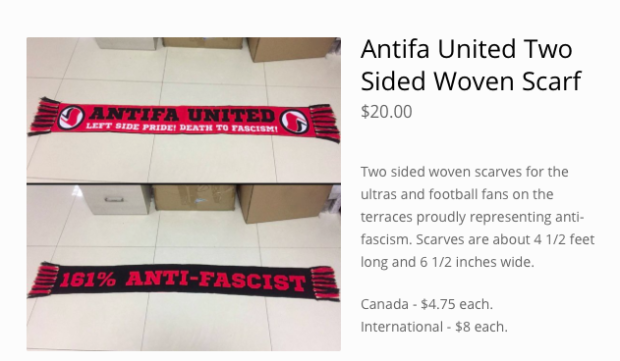 Antifa Woven Scarf from Antifa United