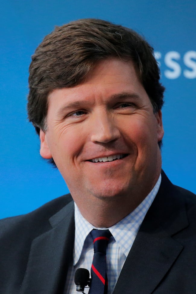 Fox personality Tucker Carlson speaks at the 2017 Business Insider Ignition: Future of Media conference in New York, November 30, 2017. REUTERS/Lucas Jackson
