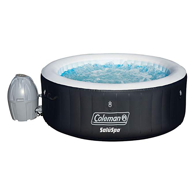 Normally $500, this inflatable hot tub is 30 percent off (Photo via Amazon)