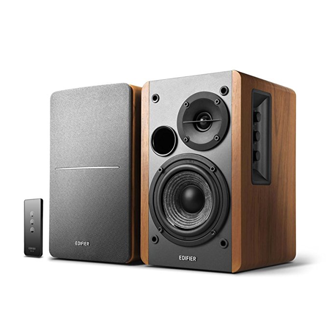 Normally $100, this set of 2 bookshelf speakers is 30 percent off for Prime Day (Photo via Amazon)