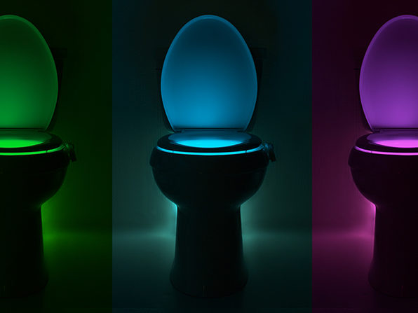 Normally $30, this 2-pack of toilet night lights is 23 percent off