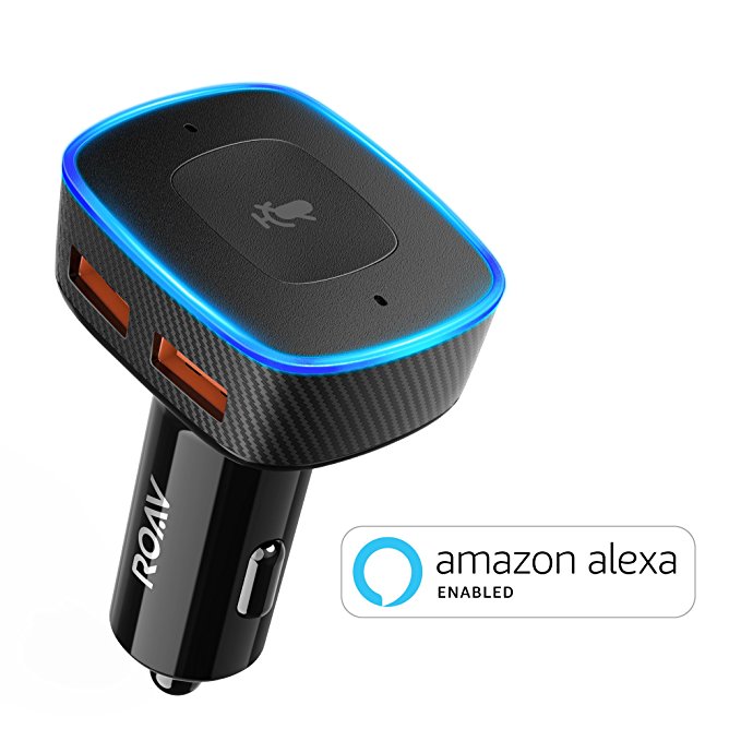 Normally $60, this Alexa-enabled car charger is 43 percent off today (Photo via Amazon)