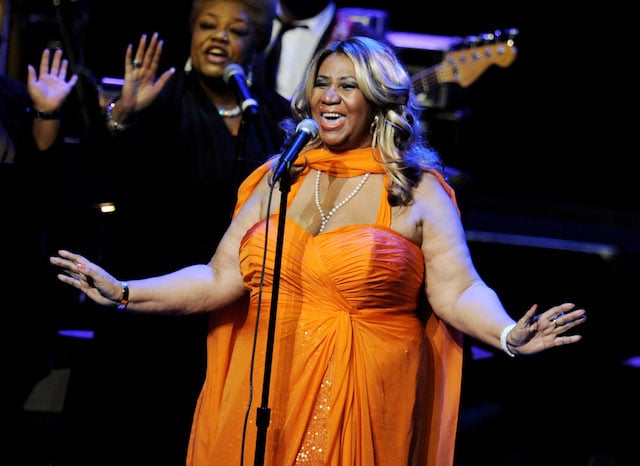 Singer Aretha Franklin performs at the Nokia Theatre L.A. Live on July 25, 2012 in Los Angeles, California. (Photo: Getty Images)