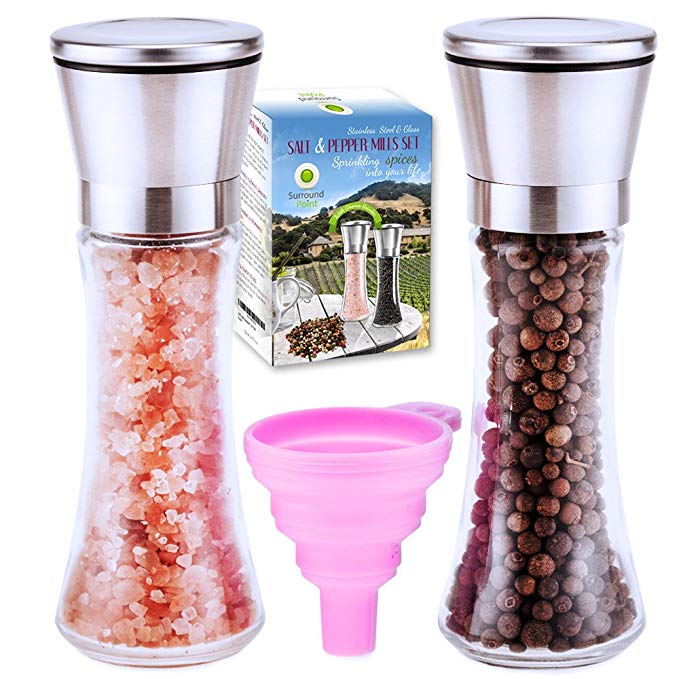 Normally $40, this salt and pepper grinder set is 70 percent off (Photo via Amazon)