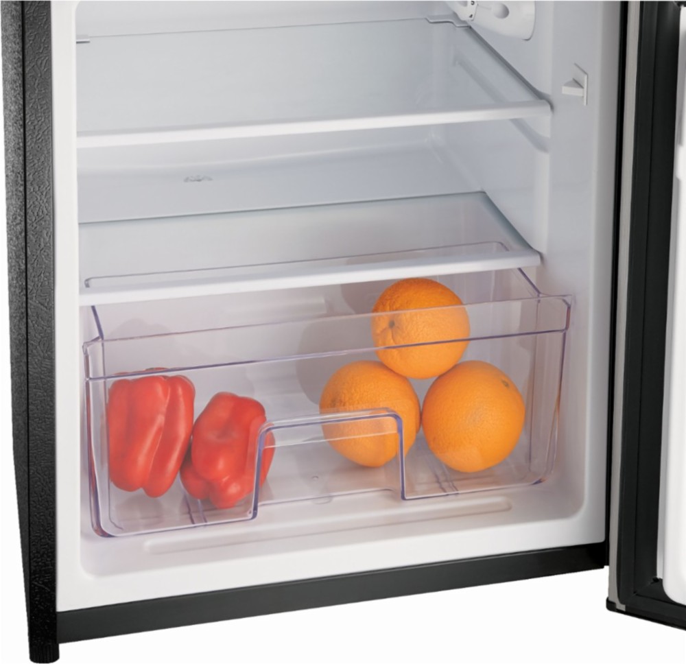 Pretend that your college student is using her mini fridge for fruits and vegetables (Photo via Best Buy)