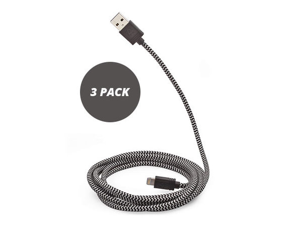 Normally $120, this 3-pack of lightning cables is 70 percent off