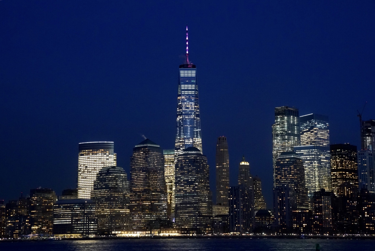 they lit up the WTC tower, this image is a link to an online news site